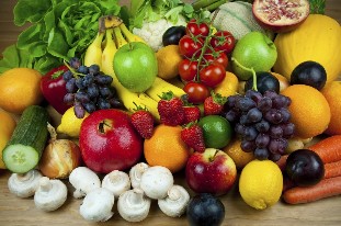 Vihanneksia ja hedelmiä